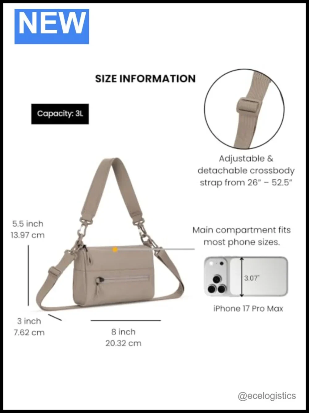 Mini Crossbody Purse for Women Travel Shoulder Bag RFID Protection Adjustable